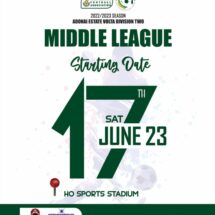 Adonai Estate Volta Division Two League Super Middle League – Preview