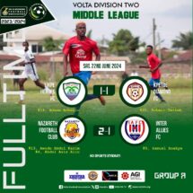 Volta FA Middle League Kicks Off with a Bang: Nazareth Narrowly Beat Inter Allies, Likpe Heroes Snatches Draw Against Diamond FC