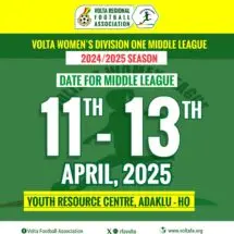 Volta FA Women’s Division One Middle League Kicks Off Today