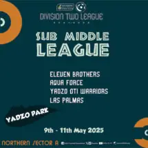 Organizing Committee Announces Sub-middle League Dates for Northern Sector