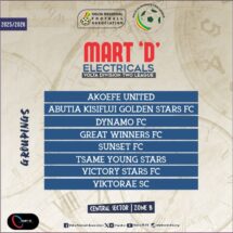 Mart D Electricals Volta FA Division Two League Groupings Released
