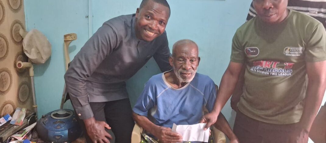 Volta FA Executive Council Visits Former Black Stars Player Obed Aguadze