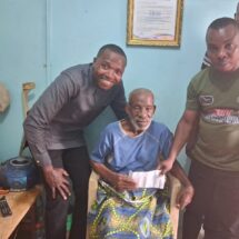 Volta FA Executive Council Visits Former Black Stars Player Obed Aguadze