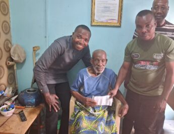 Volta FA Executive Council Visits Former Black Stars Player Obed Aguadze