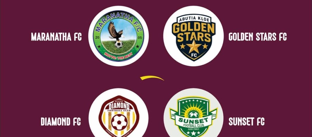 Maranatha FC, Golden Stars, Diamond FC, and Sunset FC Seal Central Sector Spots