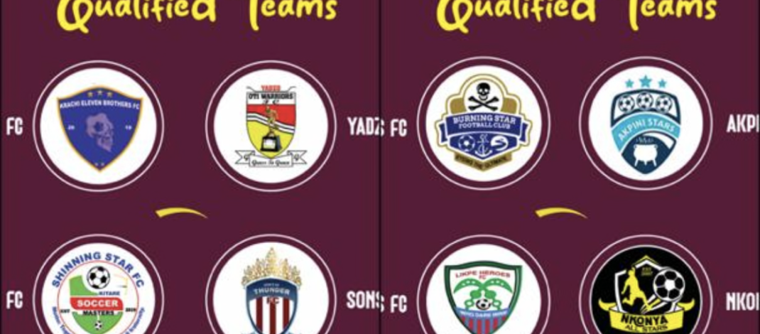 Eight Teams Qualify for Northern Sector Division Two Sub-Middle League