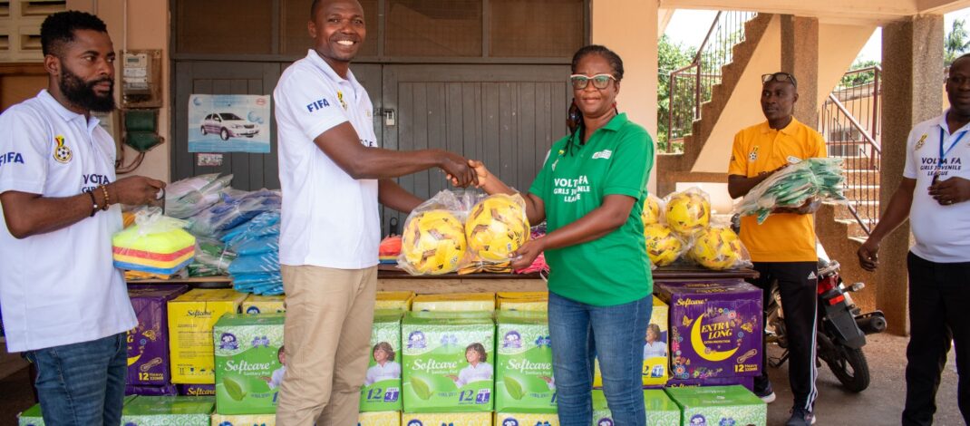 Volta FA Donate Items to Basic Schools ahead of U15 Girls Juvenile League