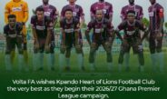 Volta FA wishes Kpando Heart of Lions well ahead of GPL Season